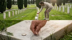 Una moneta sulla lapide: il “codice” dei centesimi nei cimiteri militari e cosa fare se la trovi